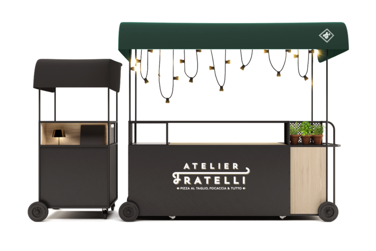 Stand ambulant / chariot mobile - Visuel Fratelli