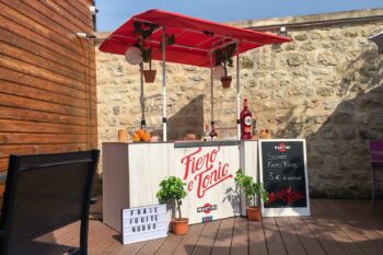 Stand animations commerciales et promotions - Vue 3