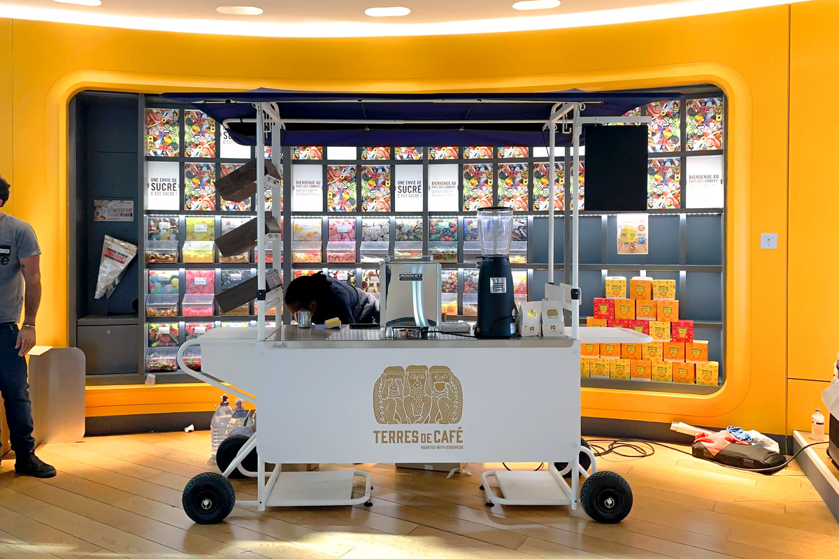 Stand café à emporter Terres de Café Spécialiste en Café / torréfacteur