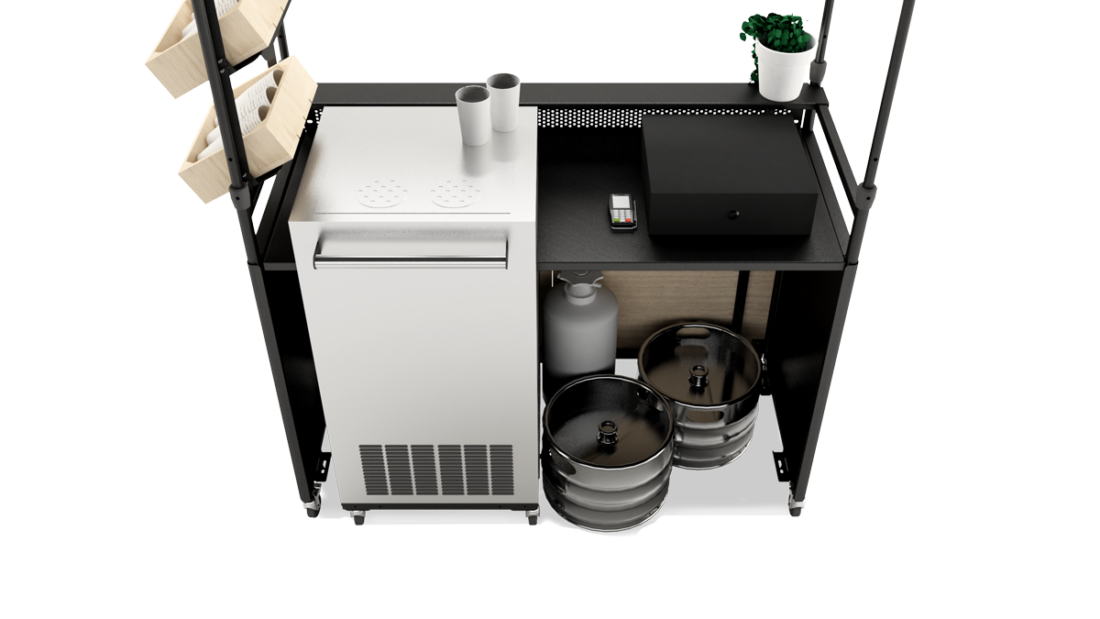Stand ambulant pliable - Pack Bière