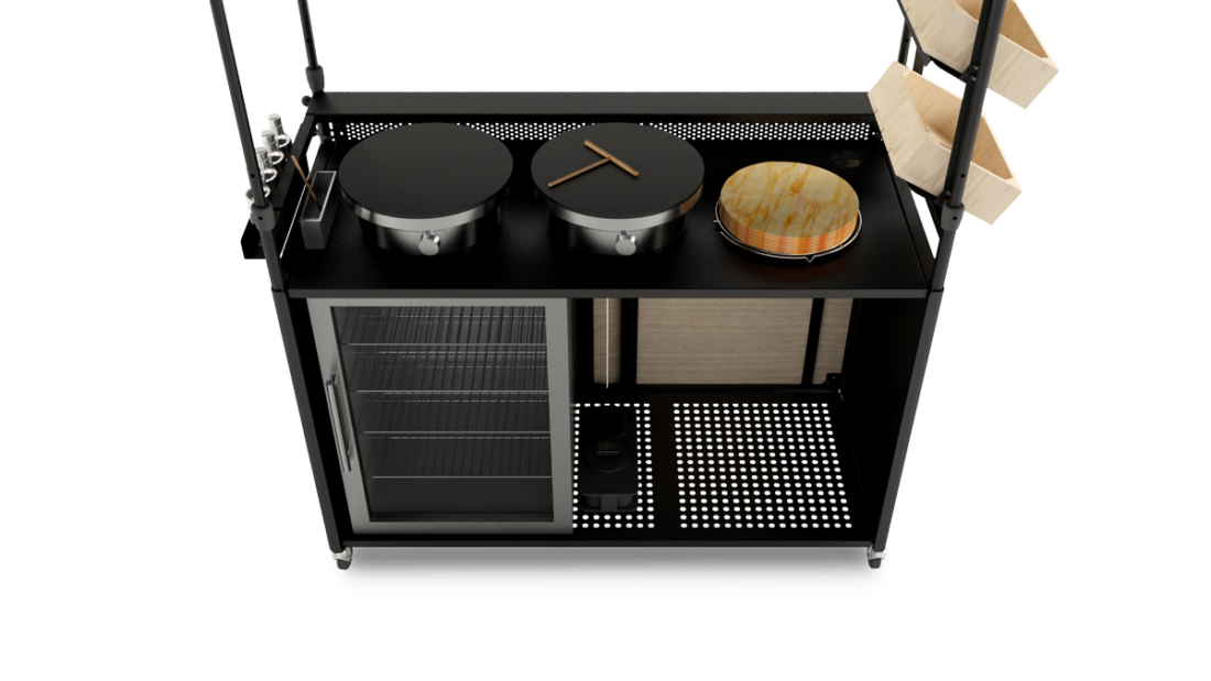 Stand ambulant pliable - Pack Crêpes / gauffres