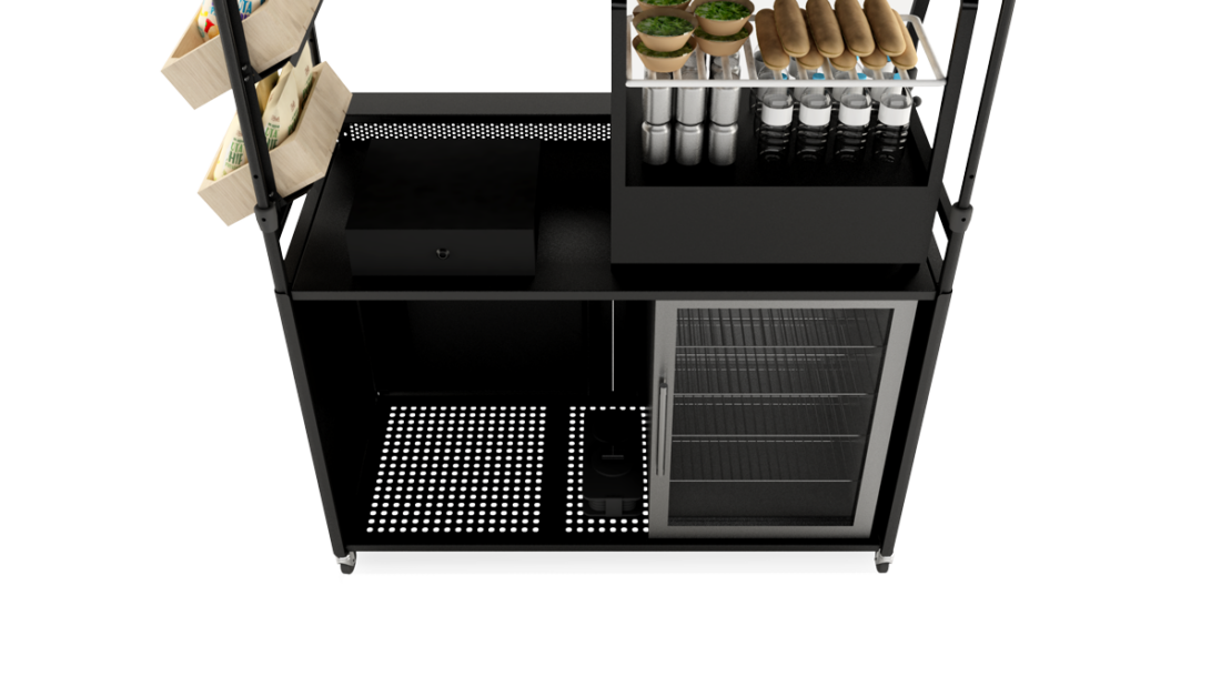 Stand ambulant pliable - Pack Sandwich Boisson