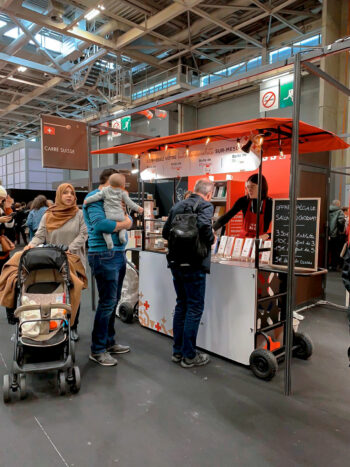 Stand mobile vente chocolat
