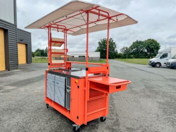 Chariot de restauration d'entreprise - Vue 3