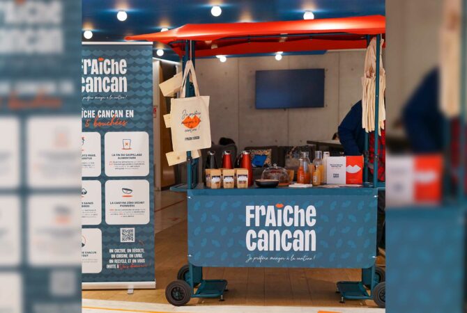 Stand animation vente - Fraîche Cancan - Cantine d'Entreprise Saine et Responsable