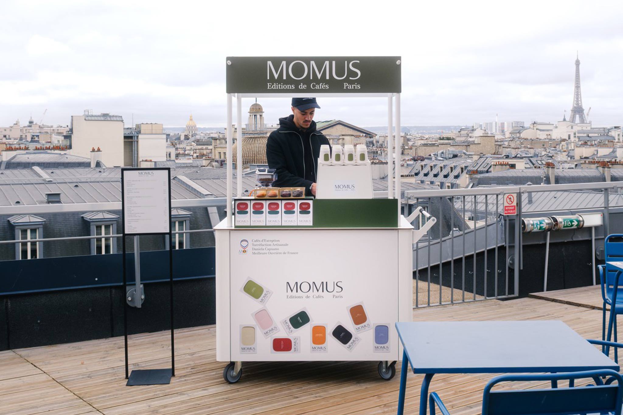 Momus Chariot barista mobile pour torréfacteur - Projet Momus café